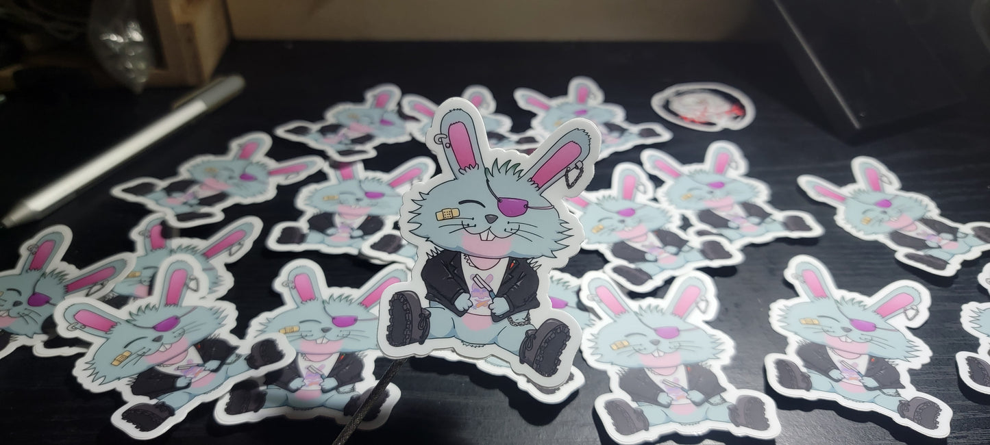 Bunny Punk Vinyl Sticker